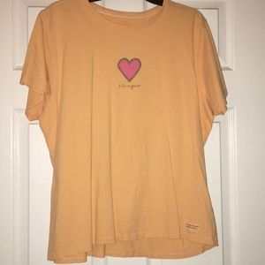 Life Is Good heart T-shirt